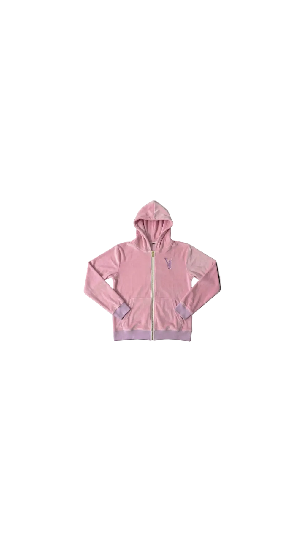 VELOUR ZIP HOODIE
