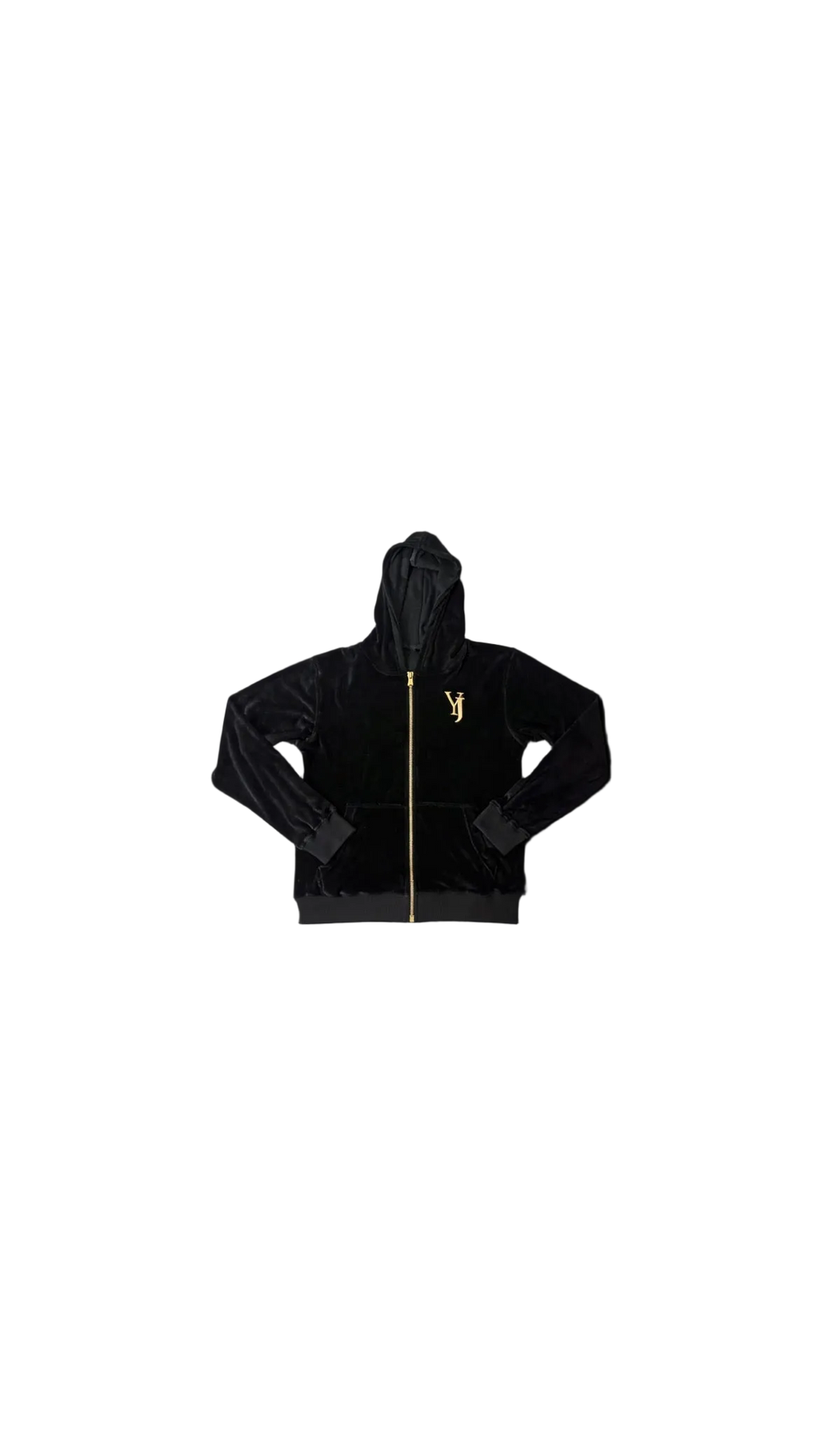 VELOUR ZIP HOODIE