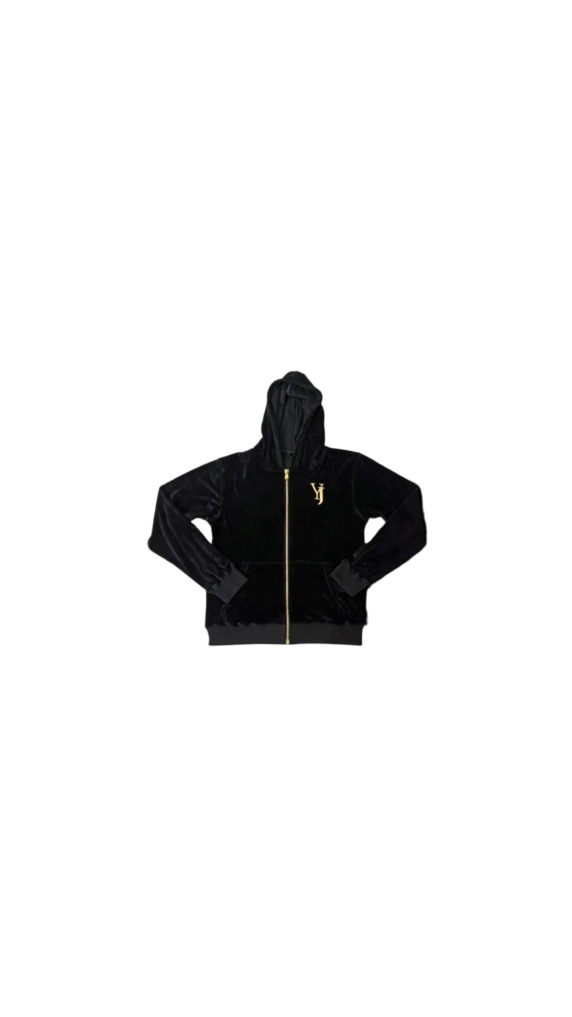 VELOUR ZIP HOODIE