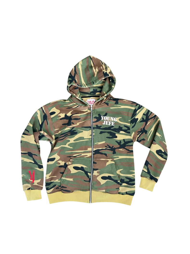 CAMO ZIP HOODIE